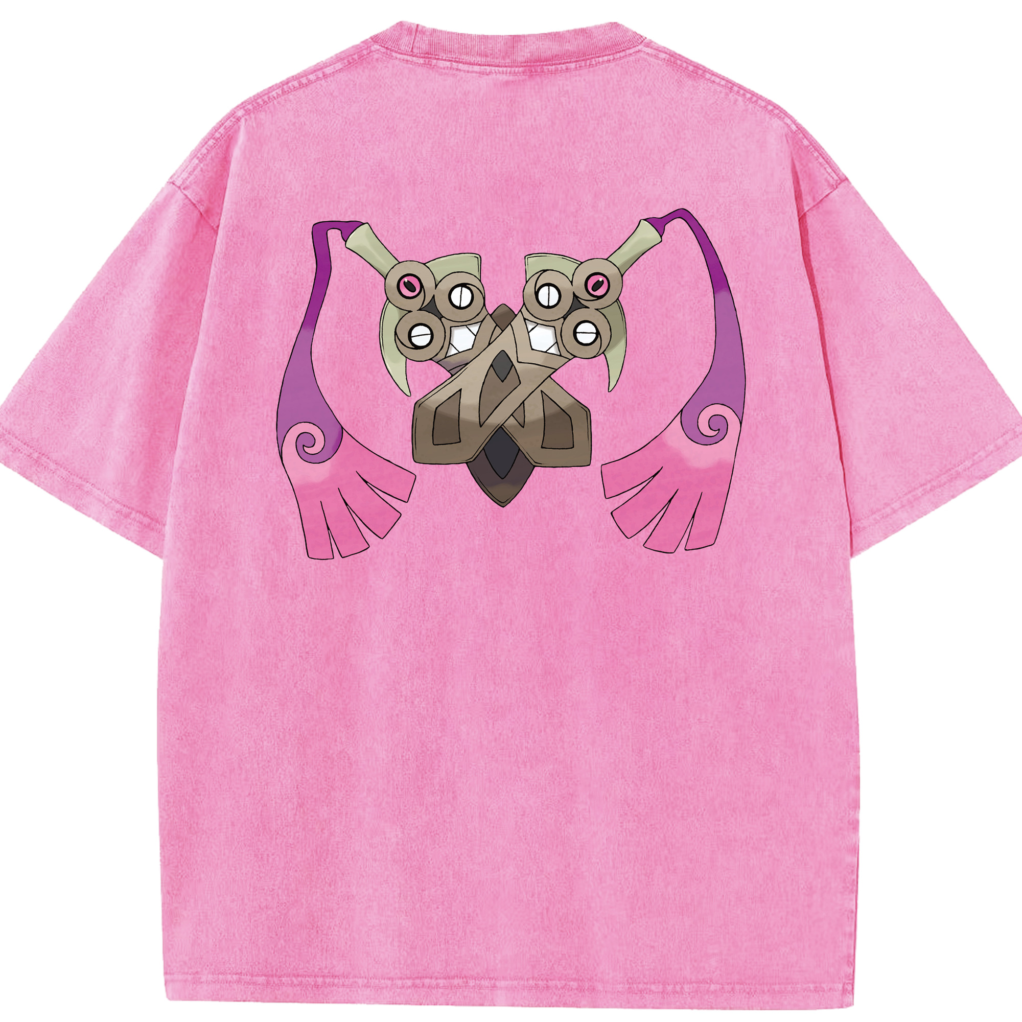 （画像用） ポケットモンスター Pokémon 綿100% ヴィンテージ風 半袖Tシャツ（背面プリント）